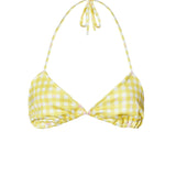 Diane Bikini Top Yellow Gingham