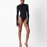 Cat Call Padded Bodysuit Black