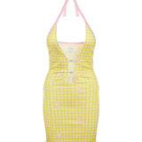 Gretchen Mini Dress Sunshine Gingham