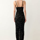 Hun Dress Black Leopard Print