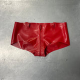 Agnes Latex Shorts Red
