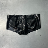 Agnes Latex Shorts Black
