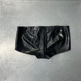 Agnes Latex Shorts Black
