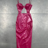 Peggy Dress Rhubarb