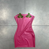 Blossom Dress Rhubarb