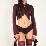 Rapunzel Hotpants Old Money Brown