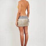 Winnie Rhinestone Mini Skirt in 24 Carat