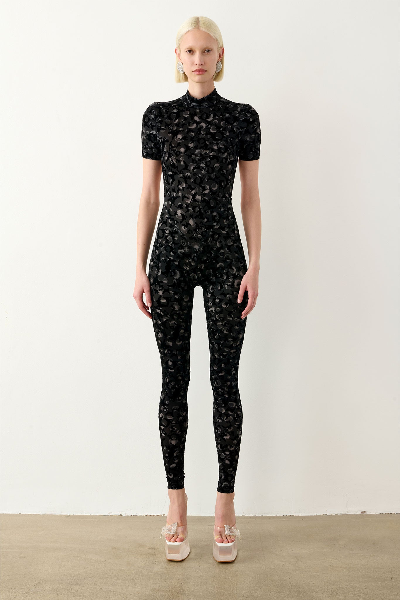 Leopard and black jumpsuit on sale