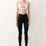 Knockout Leggings Black Leopard Print