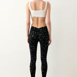 Knockout Leggings Black Leopard Print