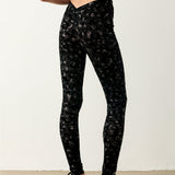 Knockout Leggings Black Leopard Print