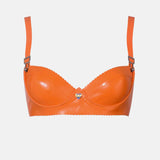 Latex Charisma Bra Tangerine