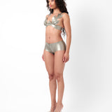 Roast Latex Bra Silver