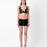 Roast Latex Bra Black