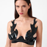 Roast Latex Bra Black
