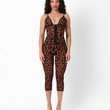 Doll Top Chestnut Leopard Print