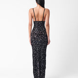 Hun Dress Black Leopard Print