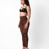 Knockout Leggings Chestnut Leopard Print