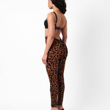Knockout Leggings Chestnut Leopard Print