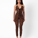 Knockout Leggings Chestnut Leopard Print