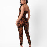 Knockout Leggings Chestnut Leopard Print
