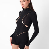 Pika Playsuit Black