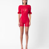 Vanderbilt Playsuit Red