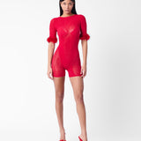 Vanderbilt Playsuit Red