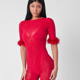 Vanderbilt Playsuit Red