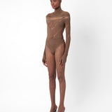 Pearl Bodysuit Kahlua Brown