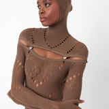 Pearl Bodysuit Kahlua Brown