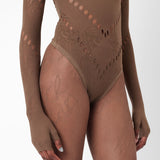 Pearl Bodysuit Kahlua Brown