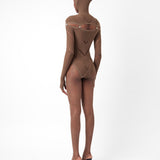 Pearl Bodysuit Kahlua Brown