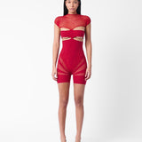 Pollard Playsuit Red