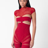 Pollard Playsuit Red