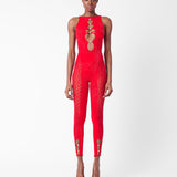 Rhinestoned Janice Jumpsuit Heartbreaker