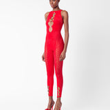 Rhinestoned Janice Jumpsuit Heartbreaker