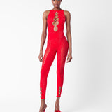 Rhinestoned Janice Jumpsuit Heartbreaker