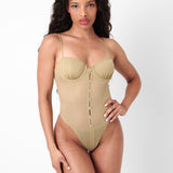 Vixxen Bodysuit Taupe