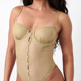 Vixxen Bodysuit Taupe