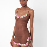 Peony Dress Brown
