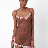Peony Dress Brown