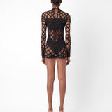 Dollar Playsuit Black