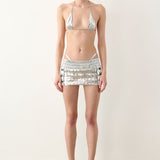 Midfield Micro Skirt Silver