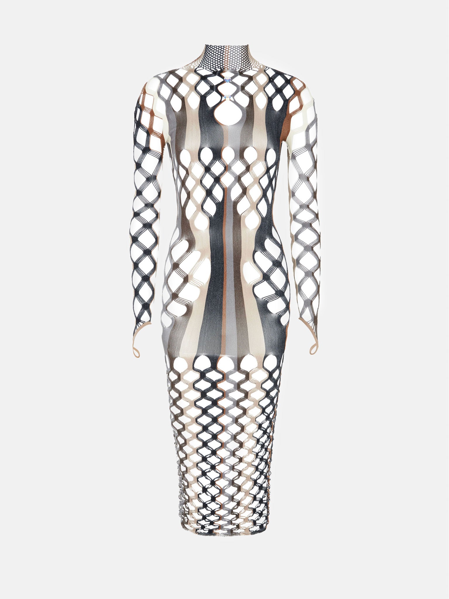Marina Dress Oyster Stripe