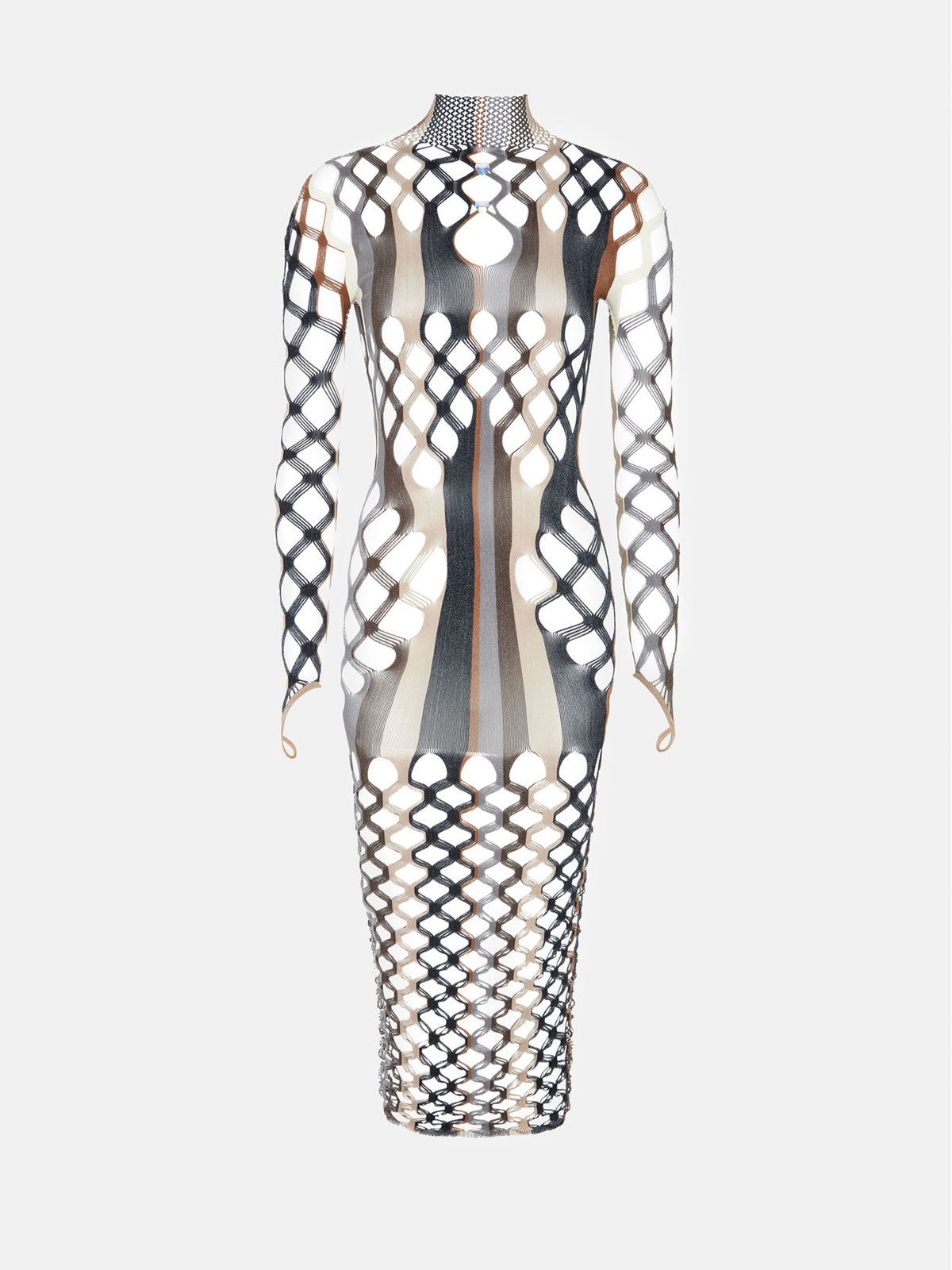 Marina Dress Oyster Stripe