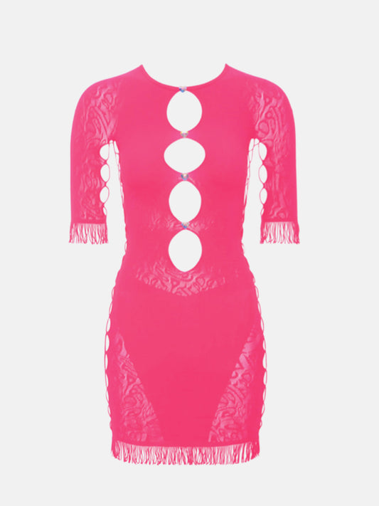 Miranda Dress in Shocking Pink