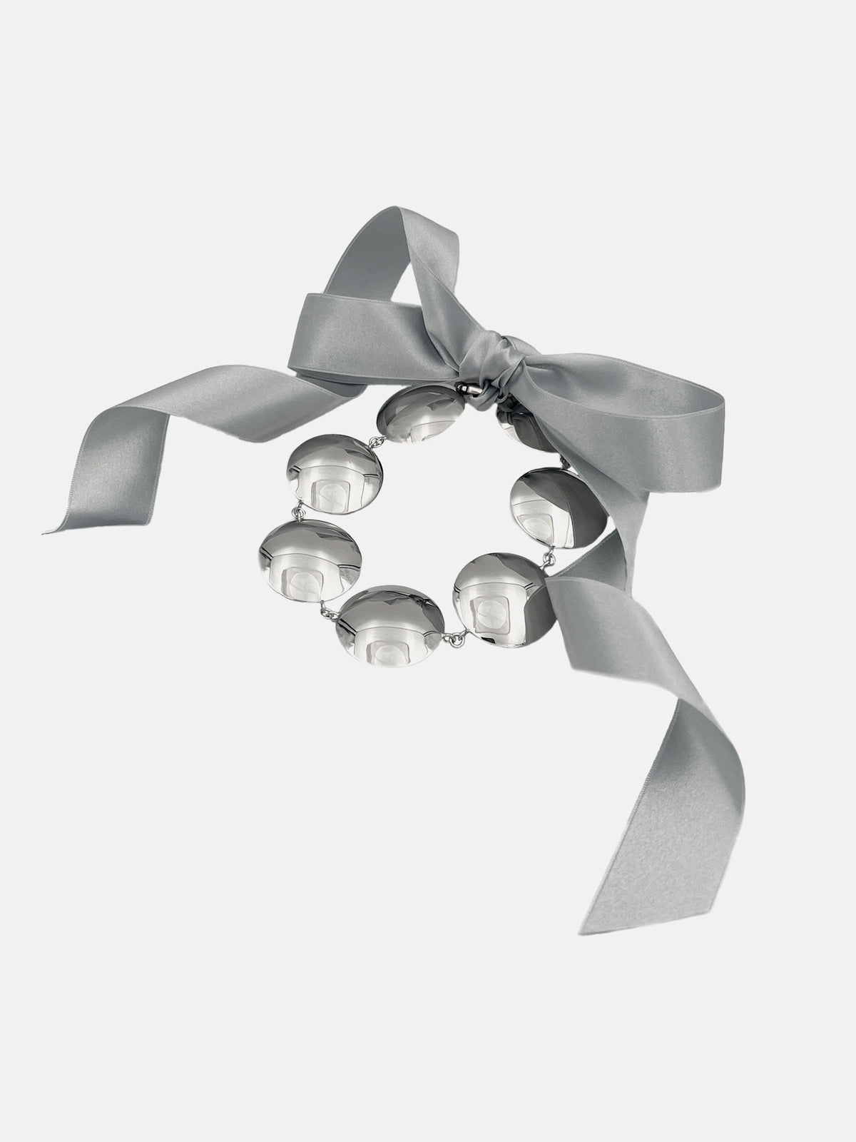 Nuclear Bow Necklace Silver