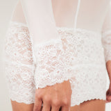 Gia Lace Long Sleeves Virgin White