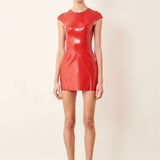 Player Latex Dress Red